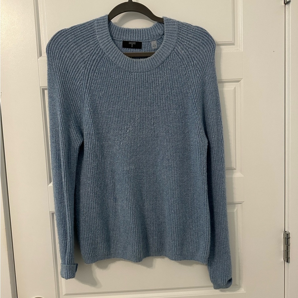 Tahari powder blue sweater size small NWOT